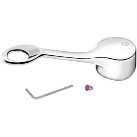 Gustavsberg funktionsanpassad spak med hål, krom