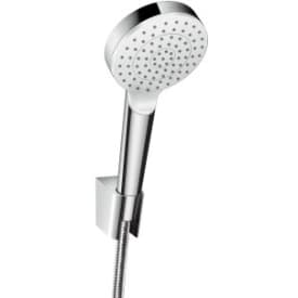 Hansgrohe Crometta brusesæt, vandbesparende krom/hvid