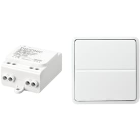 BasicDim Wireless + WS2-215B, Dali-mottaker og en sammenkoblet 2-touch