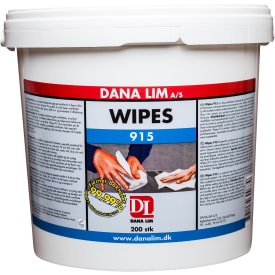 Dana Lim Wipes vådservietter 915 - spand med 200 stk.