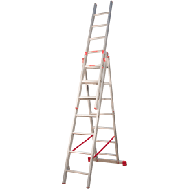 Jumbo Hobby 3-delad kombinationsstege, 4,2 meter - 3x7 steg