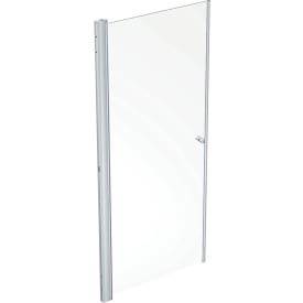 Contura Shower Space brusedør, 77 cm, lav model, klart glas, aluminium profil