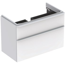 Geberit Smyle Square tvättställsunderskåp, 88,4x47 cm, vit högglans