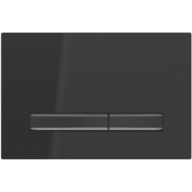 Geberit Sigma 50 Square betjeningsplate, sort/sort krom