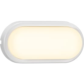 Nordlux Cuba Energy vägglampa utomhus, oval, vit