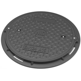 NID fast ramme med deksel, for Ø600 mm foringsrør, 1,5 tonn, kompositt