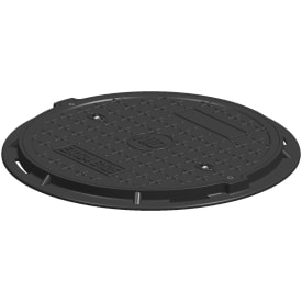 NID 600 mm karm/dæksel, rund, fast, 12,5 t, komposit