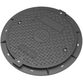 NID 650 mm karm/dæksel, rund, fast, 12,5 t, komposit