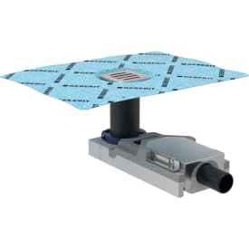 Geberit CleanLine golvbrunn, till betong och klinkergolv, 80x80 mm, Ø40 mm