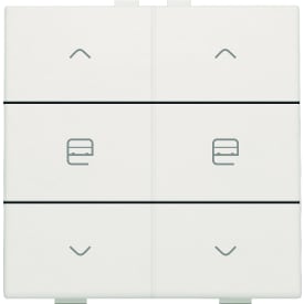 Motortryk dobbelt, white, NHC