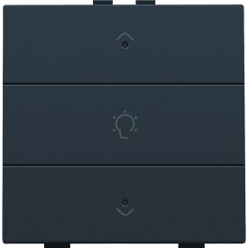 Dæmpertryk enkelt m.LED, anthracite, NHC