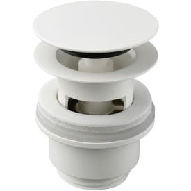 Damixa bottenventil, push-open, matt vit