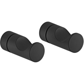 Damixa Silhouet håndklædekrog, 2 stk., mat sort