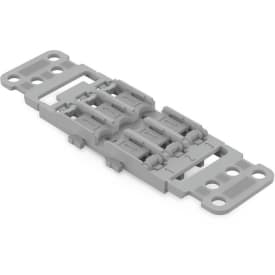 5 stk Holder m/aflastning 3-vejs t/Inline samlemuffe, snap in-fod, grå