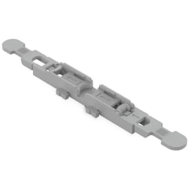 5 stk Holder m/aflastning 1-vejs t/Inline samlemuffe, snap in-fod, grå