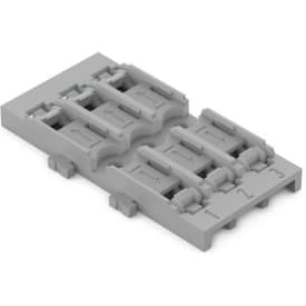 Holder u/aflastning 3-vejs t/Inline samlemuffe, skruemont., grå