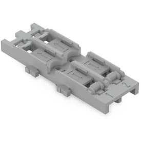 5 stk Holder u/aflastning 2-vejs t/Inline samlemuffe, snap in-fod, grå