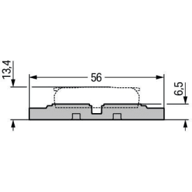5 stk Holder u/aflastning 1-vejs t/Inline samlemuffe, skruemont., grå