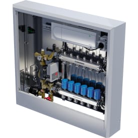 Uponor Comfort skab med shunt, 7 kredse