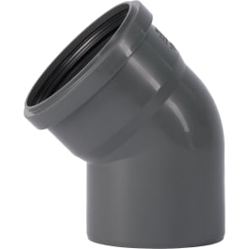 Ostendorf bøjning Ø110mm 45°, grå PP