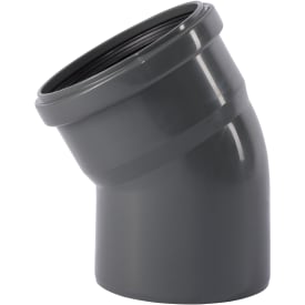 Ostendorf bøjning Ø110mm 30°, grå PP