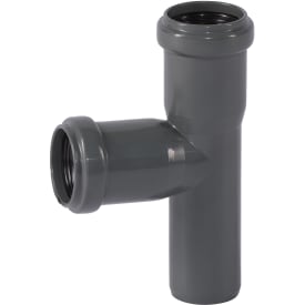 32 mm x 87° Grenrør afløb PP grå