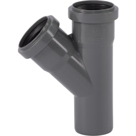 Ostendorf Ø50 mm x 45° Grenrør afløb PP grå