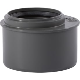 110 x 75 mm grå PP-afløbsreduktion, kort model