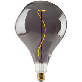e3light Vintage E27 edisonlampa, rökfärgad