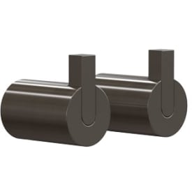 Frost NOVA2 Knag 6, børstet svart