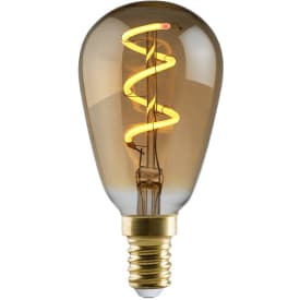 e3light Vintage E14 edisonlampa, bärnstensfärgad