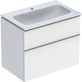 Geberit iCon möbelpaket, 75x48 cm, vit högglans/krom