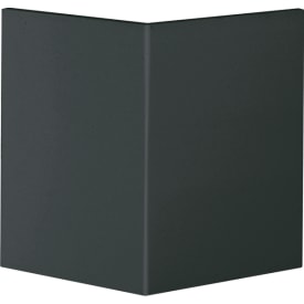 Hjørneafdækning i plast for udvendigt hjørne højde=80mm RAL 9011