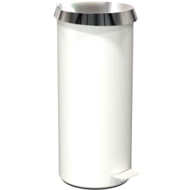 FROST pedalspand 550, mat hvid/poleret låg. Indhold: 15 liter.