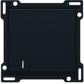 Tangent, enkel med linse, svart lakkert