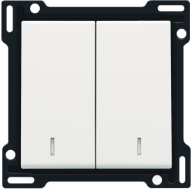 Tangent dobbelt med linse white coated