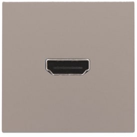 Niko HDMI udtag med terminaler for ledningsmontering, bronze