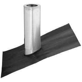 Faldstammeinddækning zink Ø75 MM m skydestykke 45° - Fast Flash