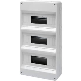 Gruppetavle 3x12 modul, grå uden Låge, IP40