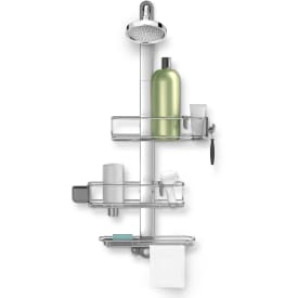 Shower caddy plus, justerbar, mat rustfri stål