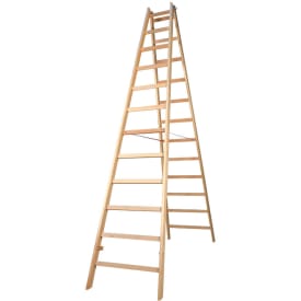 Jumbo proff træ wienerstige 2x12trin - 317cm