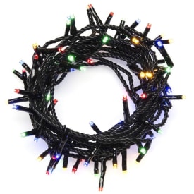 Konstsmide udendørs lyskæde med 80 lys og multifarvet lys