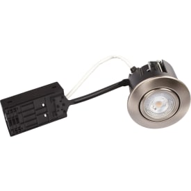 Scan Products Luna Quick Install downlight utendørs, 3000K, børstet stål