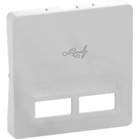 LK Fuga USB-lader, A+C, lysegrå