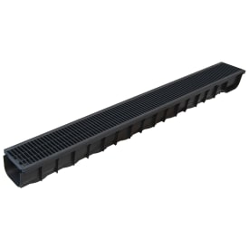 NID Basic Line avloppsränna 100 cm, utan avlopp, galler och ram
