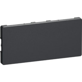 LK Fuga blænddæksel, 2 modul vandret, koksgrå