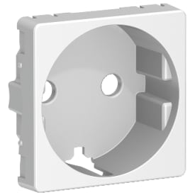 LK Fuga stikkontakt med jord, 1 modul, lysegrå