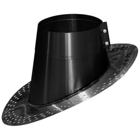 Taginddækning Ø300 MM 11-32° sort med aluflange til tagpap