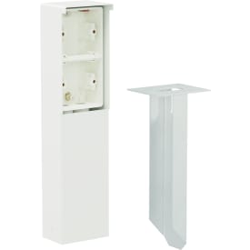 Niko Hydro stikkontaktsøjle med spyd, 2 modul, hvid