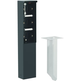 Hydro socket søyle med 3 moduler inkludert spyd, svart